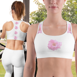 Womens Chic Floral Sports Bra