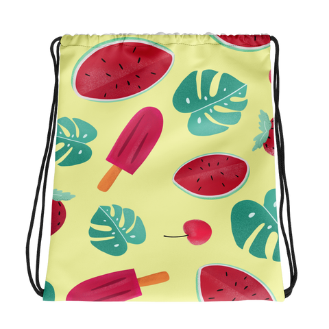 Fruity Delight Drawstring Bag