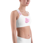 Womens Chic Floral Sports Bra
